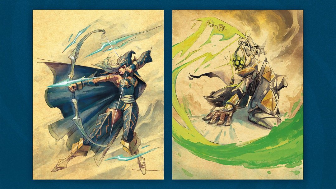 Illustrations League Classic de Riftbound Héritage, dont Ashe