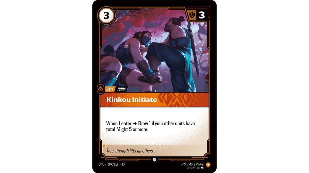 Kinkou Initiate, première carte dévoilée de Riftbound Héritage